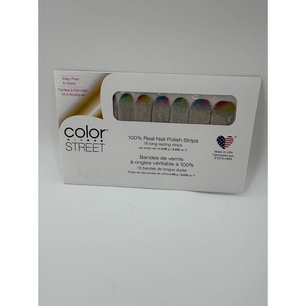 Color Street Throwing Shade Real Nail Polish Mani Strips Retired New